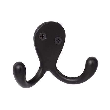 Sure-Loc Hardware Sure-Loc Hardware Coat and Hat Hook, Flat Black RH4 FBL
